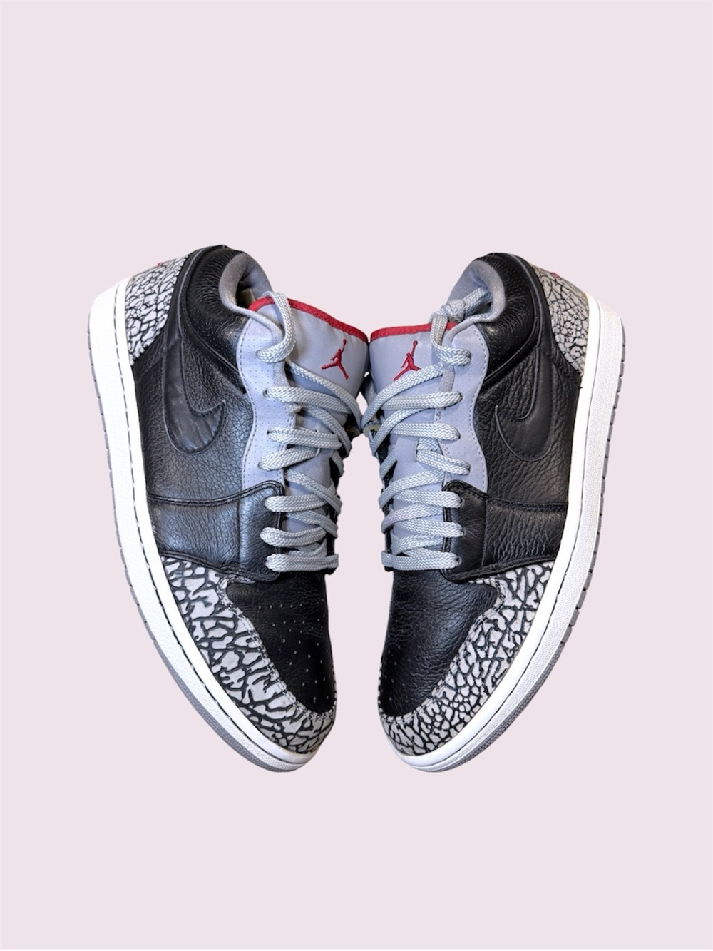 Size 11.5 - Air Jordan 1 Phat Low Black Cement